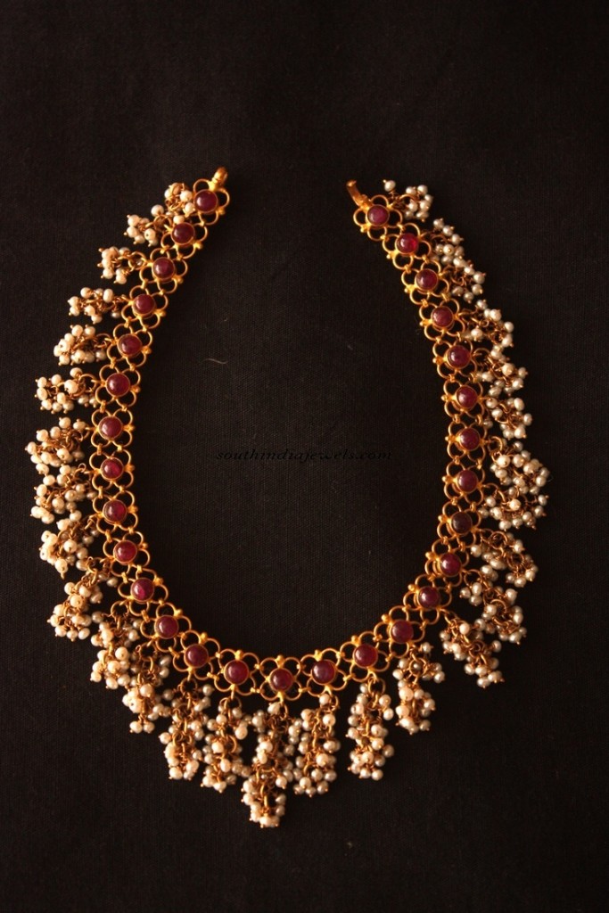 Pearl Ruby Necklace