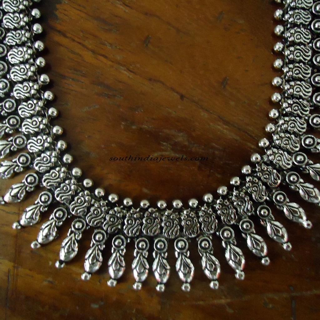Silver Jewellery Oxidized necklace