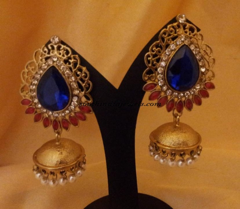 Designer Jewellery Antique Jhumkas