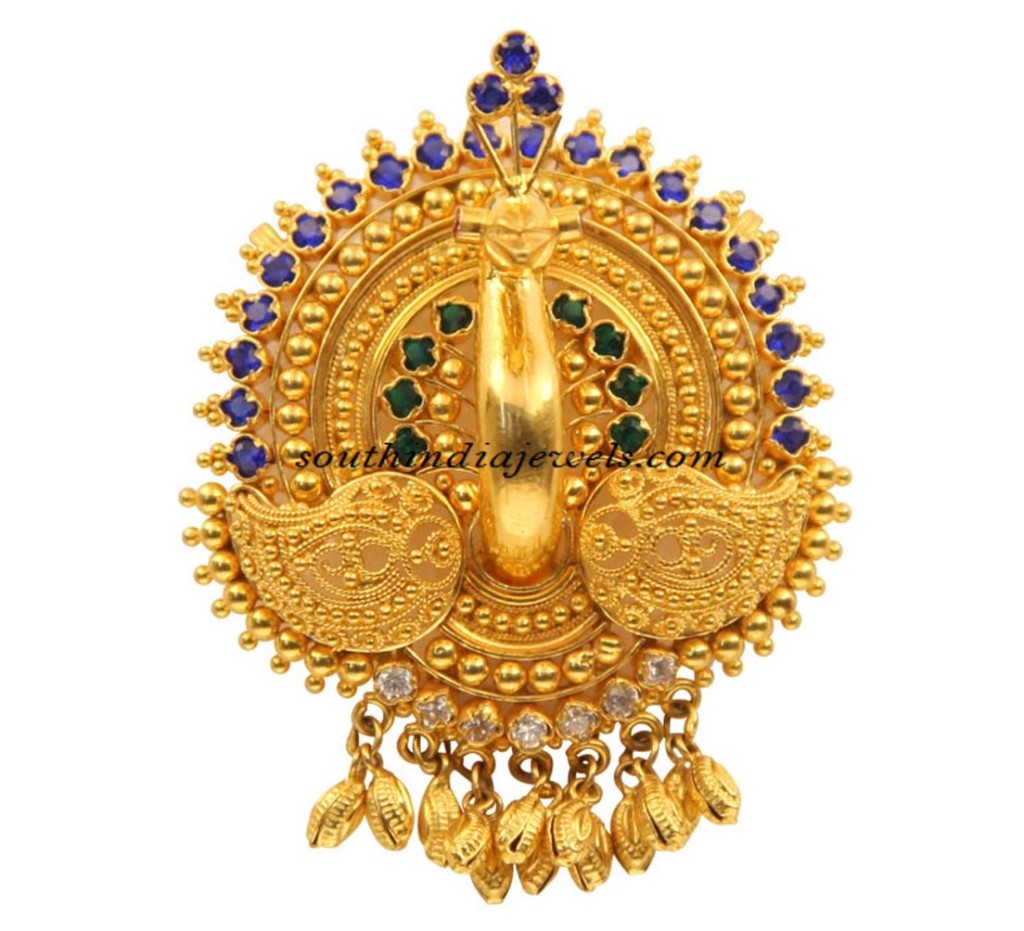 Kerala Jewellers Peacock pendant
