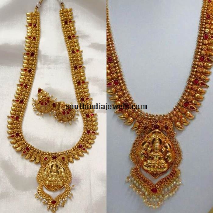 temple jewellery long necklace