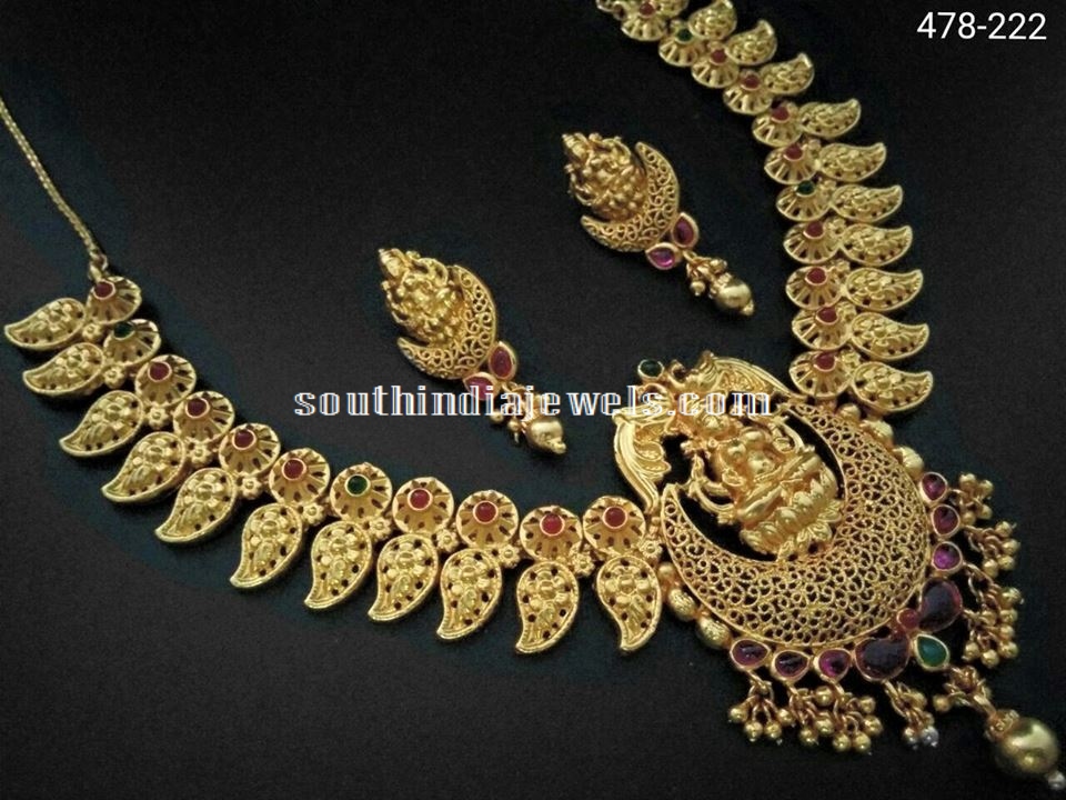 Temple Jewellery Mango Necklace