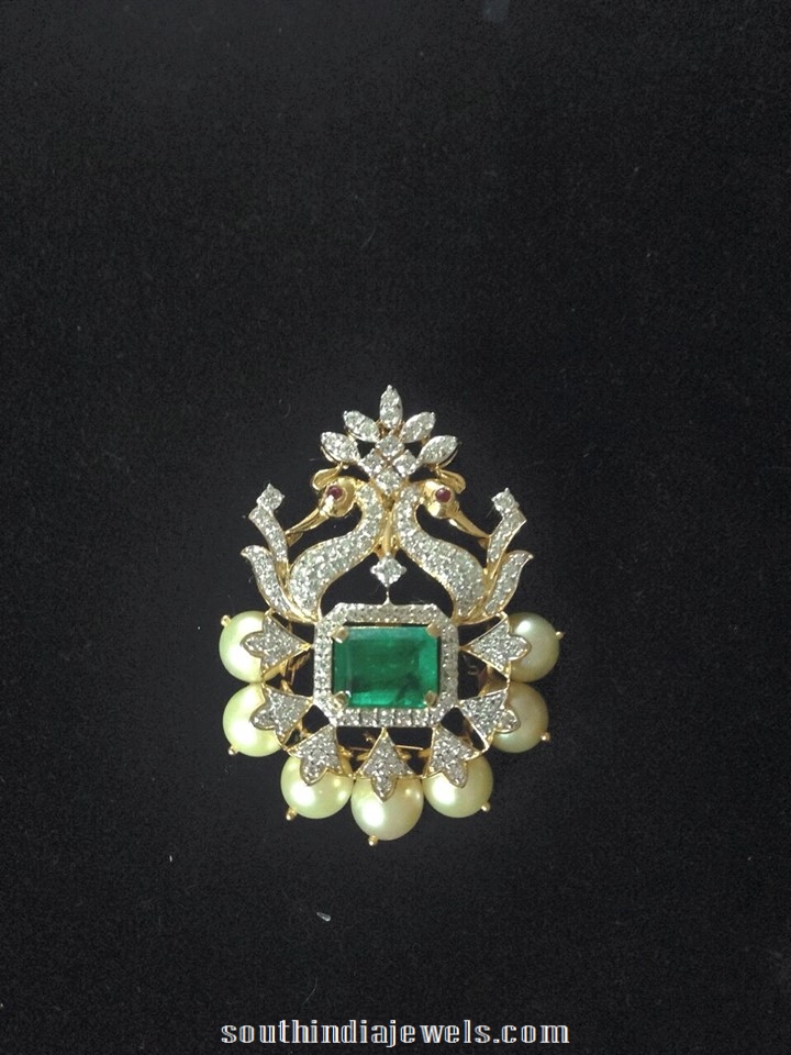 Diamond Pendant Designs South India Jewels