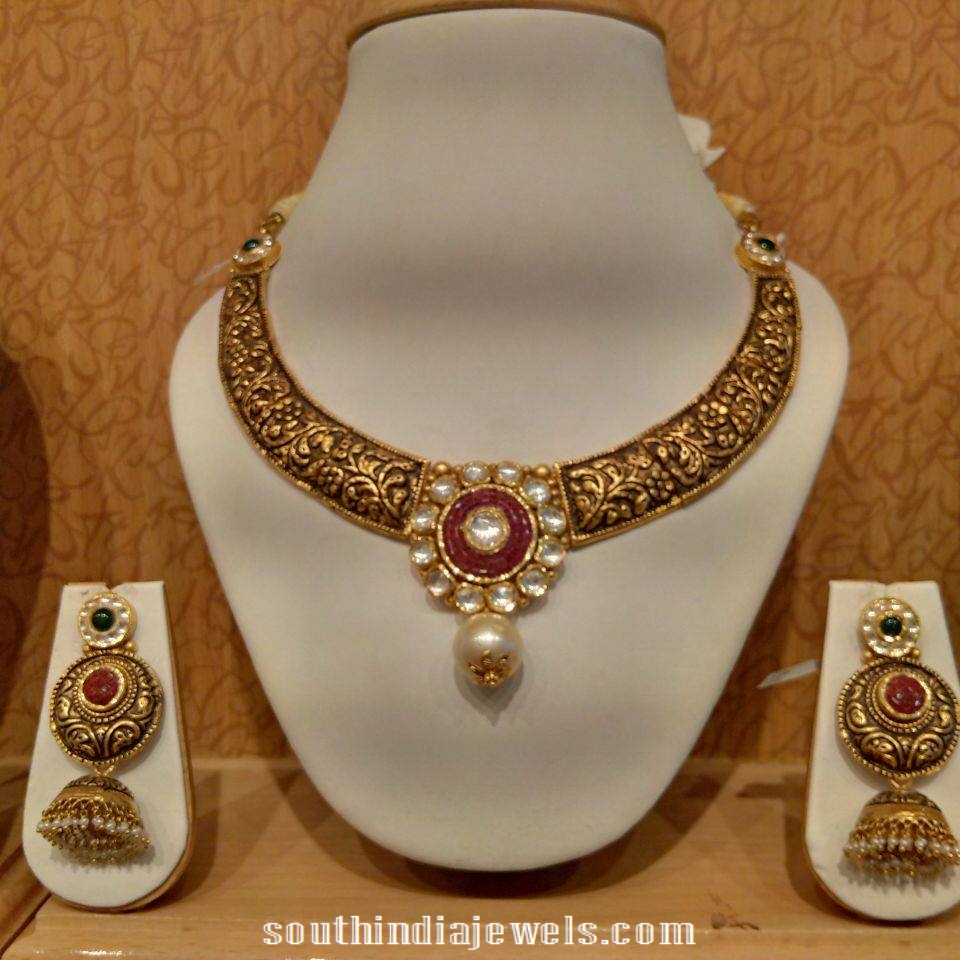 Gold Kanti Necklace From NAJ jewellery