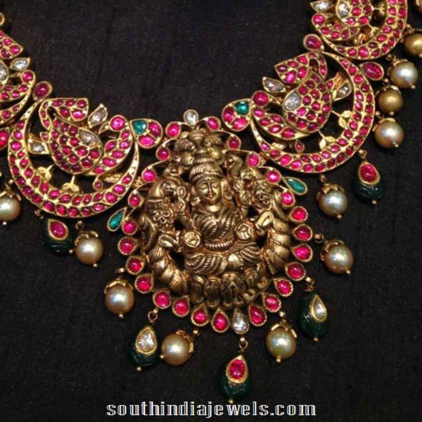 Gold ruby antique necklace from NAJ