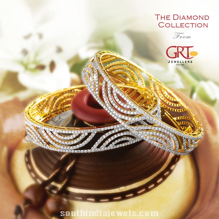 Diamond Bangles latest model from GRT jewellers