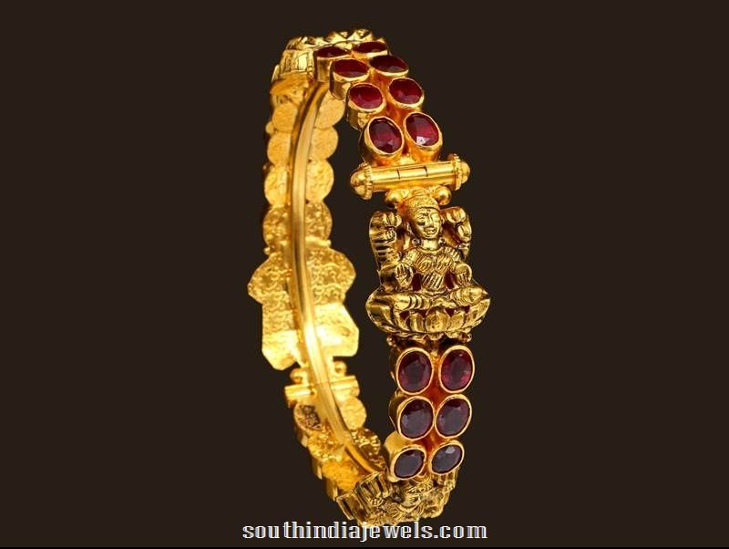 traditional gold antique lakshmi bangle from VBJ