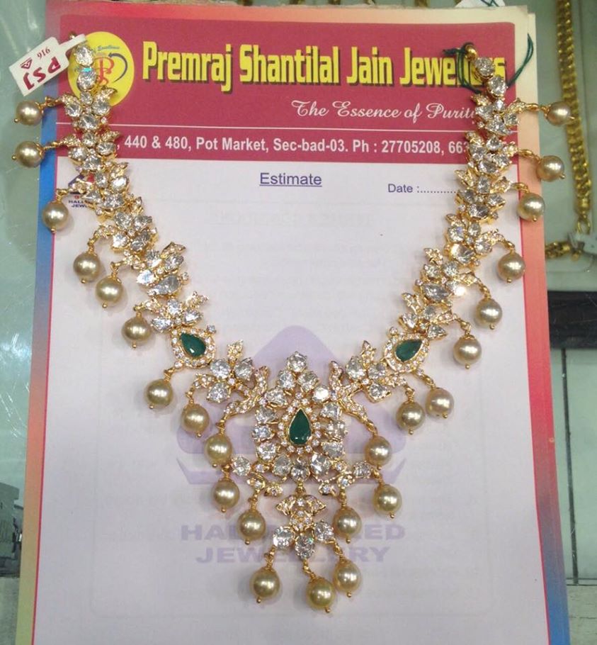74 Grams Pachi Emerald Necklace Set