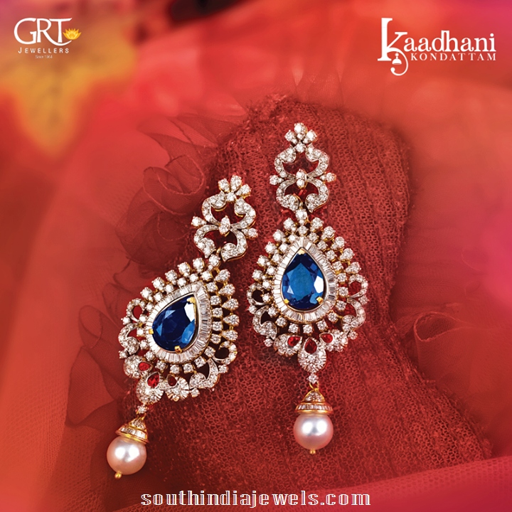 solitaire earrings designs from GRT Jewellers
