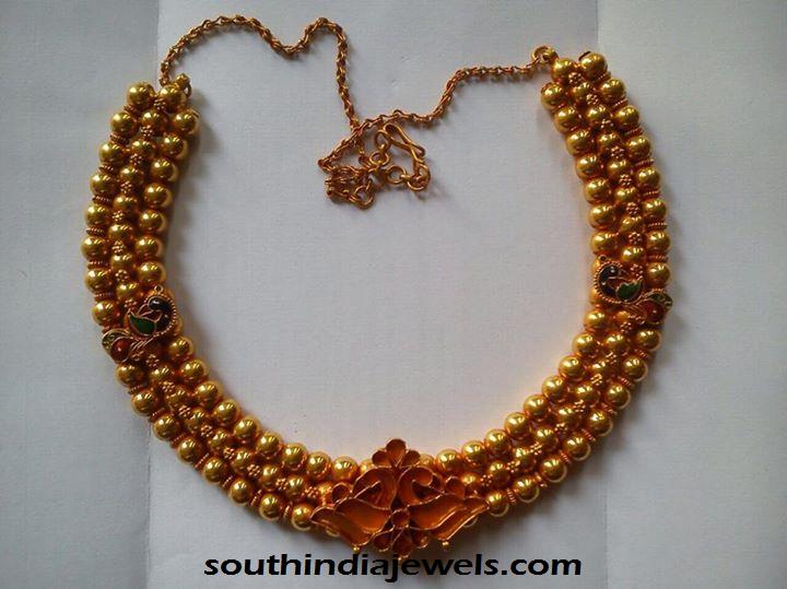 Latest 22k gold necklace Design