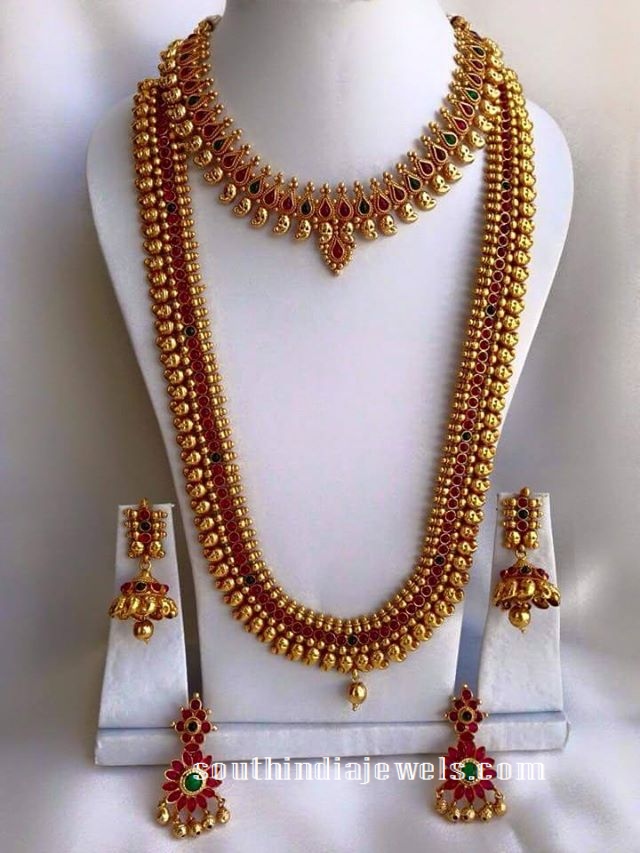 South Indian Wedding temple Jewellery necklace sets