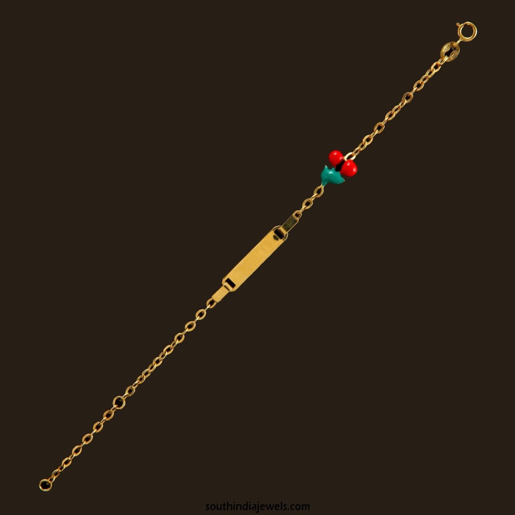 Gold baby bracelet design