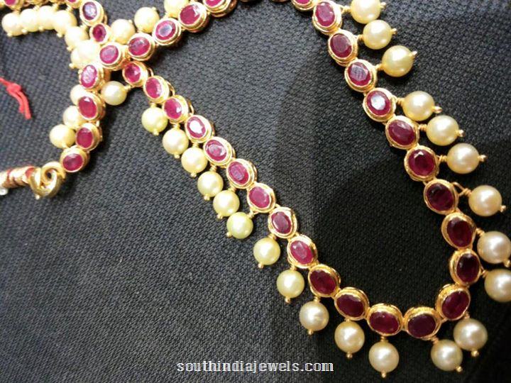 19 Grams Ruby Pearl Necklace