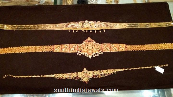 22k gold antique vadanam designs