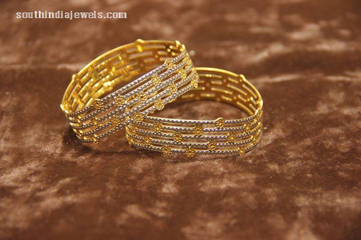 Gold Designer bangles from Manubhai