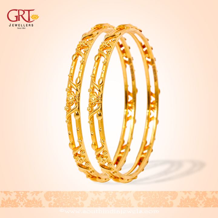 22k gold bangle design from GRT jewellers