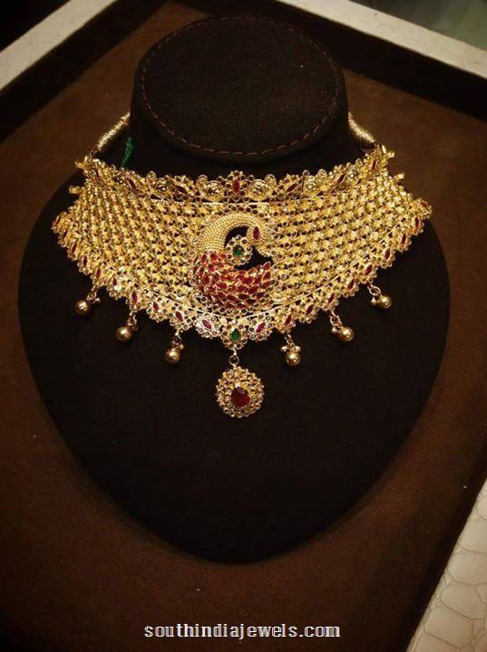 22 Carat gold Ruby Choker Necklace