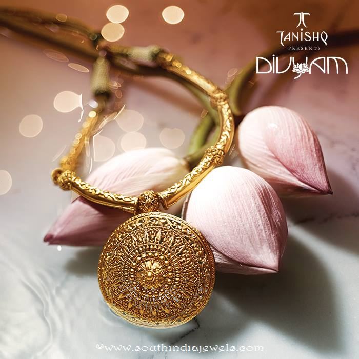 Gold Designer Necklace From Tanishq