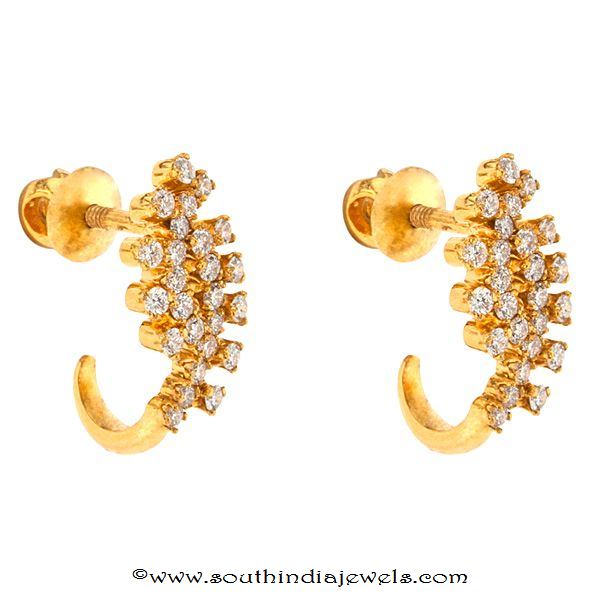 Diamond screw type earrings from Prince Jewellery