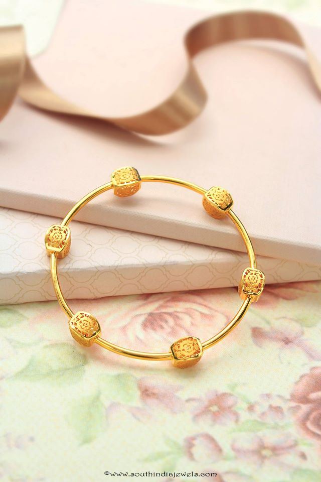 Designer Gold Bangle from Manubhai Jewellers Italian Collection