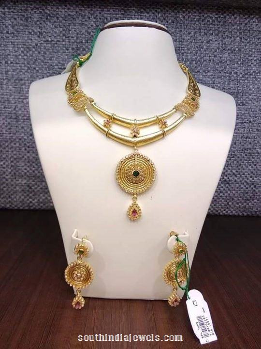 Gold Two Layer Designer Necklace