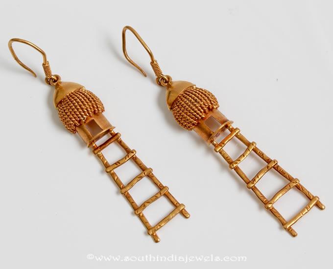 Fancy Gold Hoop Earrings From PNG Adgil Jewellers