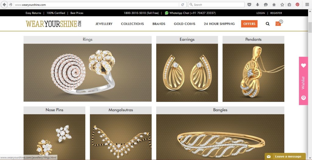 Online Jewellery store in India Wear Your Shine