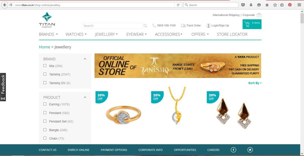Online Gold Jewellery Shop India Tanishq