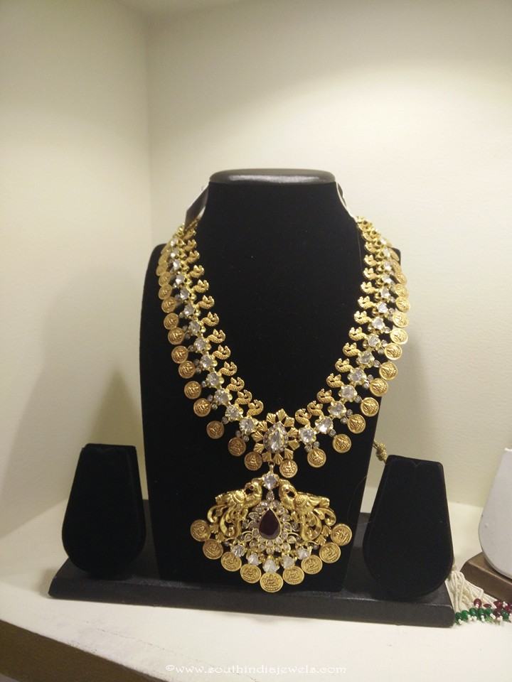 22k gold long kasumalai necklace from Vajra Jewellery