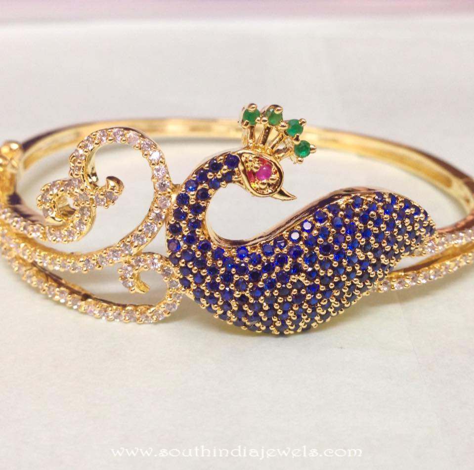 Gold Plated Peacock Bracelet