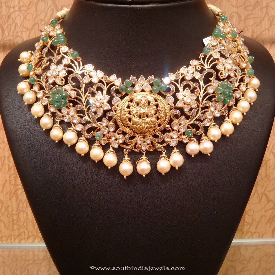 Uncut diamond choker necklace design from NAJ
