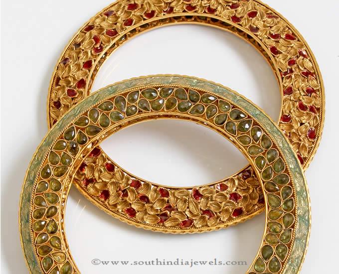 Gold Polki Bangles from PNG Adgil