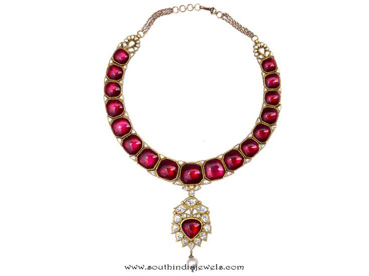 Gold Kundan Necklace from Karni Jewellers
