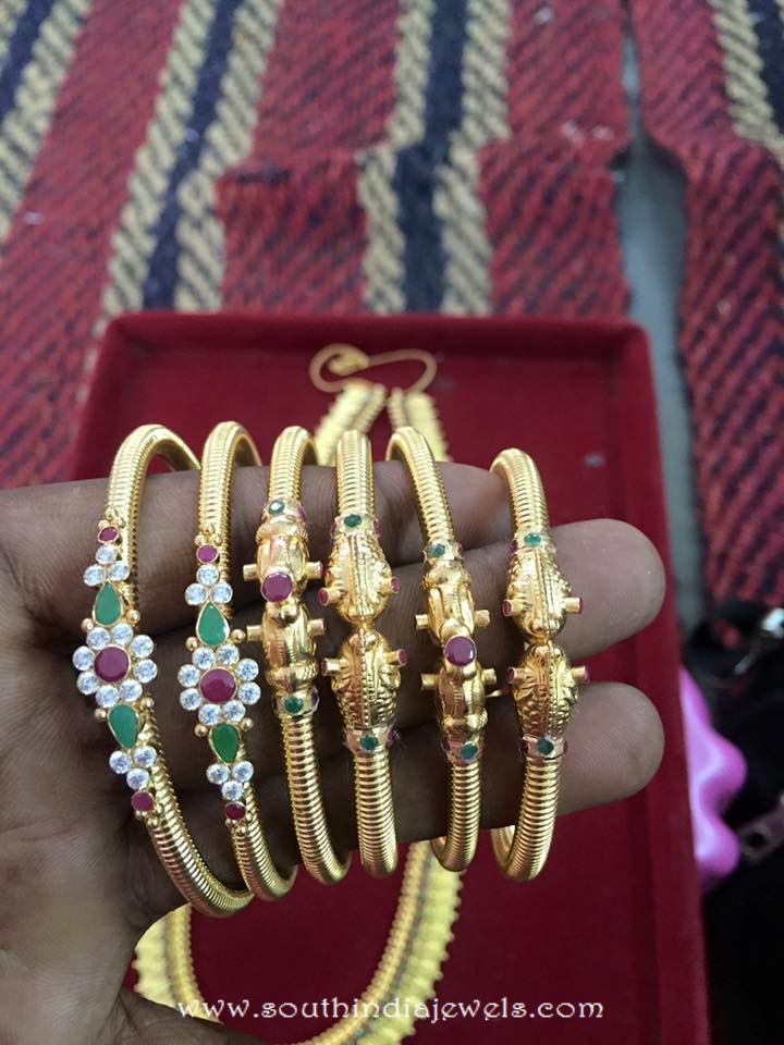 Latest Gold Bangle Designs From Veerabhadra Jewellery