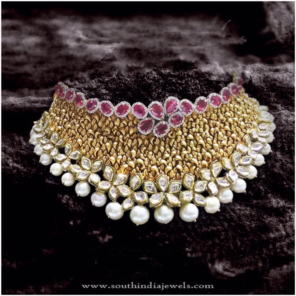 Bridal Choker Necklace From P Sathyanarayan & Sons