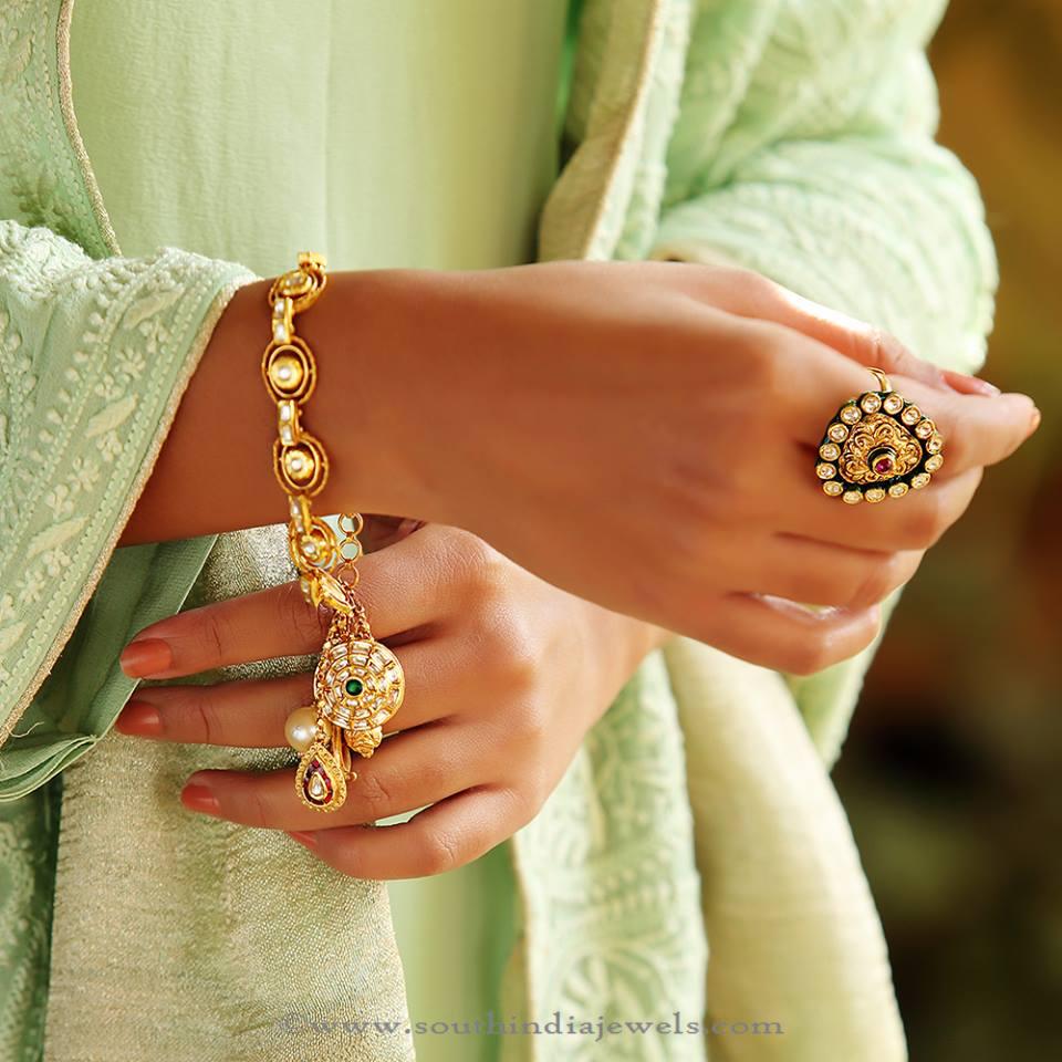 Gold Charm Bracelets and Rings from Manubhai