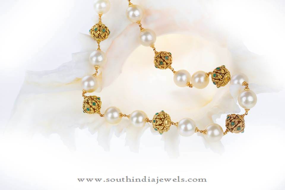 Gold Chain with Souh Sea Pearls
