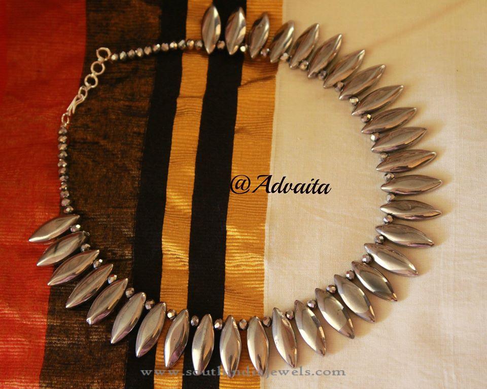 Silver Leaf Necklace from Advaita