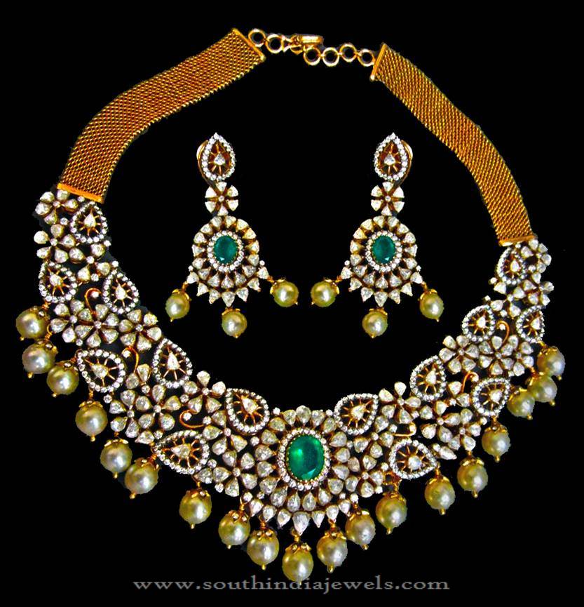 Diamond Necklae Set from Karni Jewellers