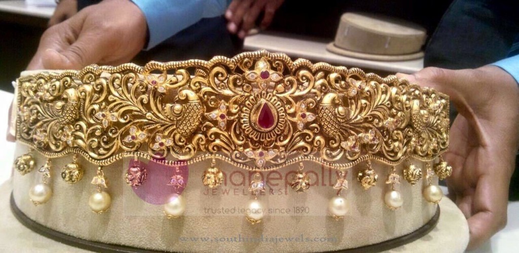 Gold Vadanam from Manepally Jewellers