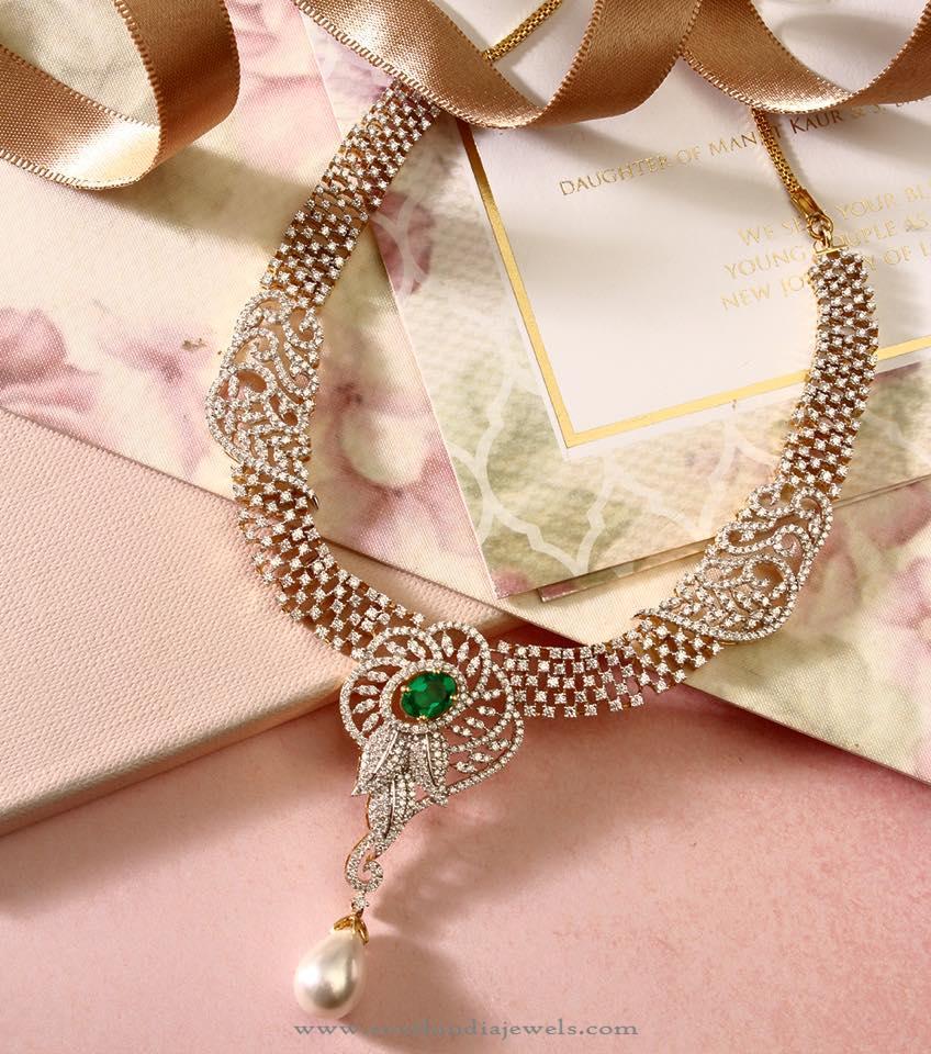 Indian Diamond Necklace set 