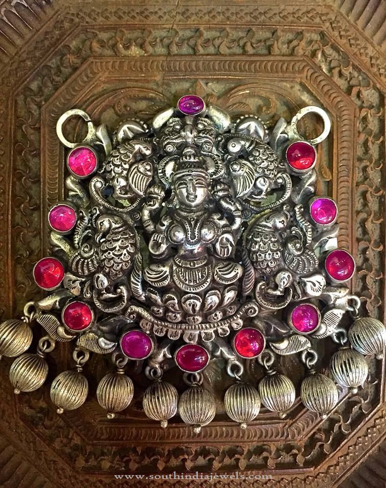 Silver Lakshmi Pendant from Arnav