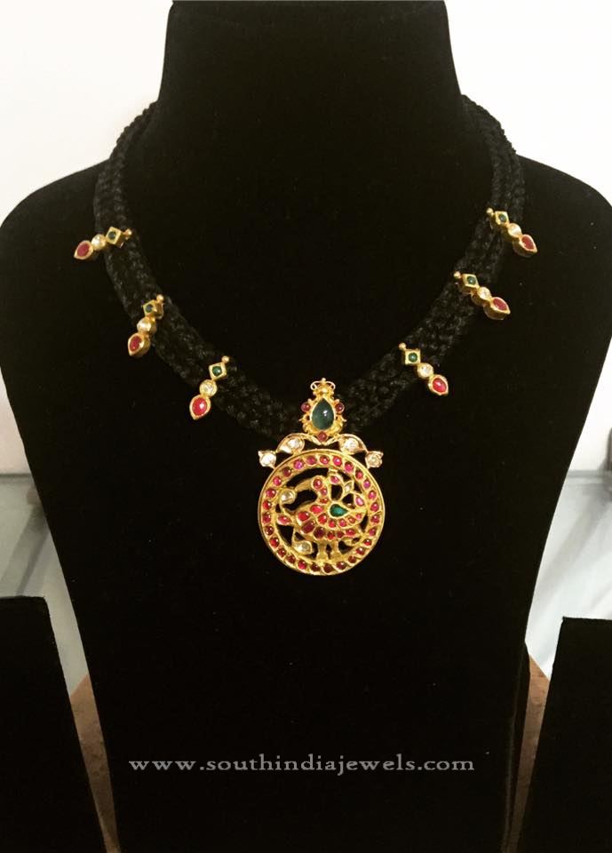 Antique Gold Dori Ruby Necklace
