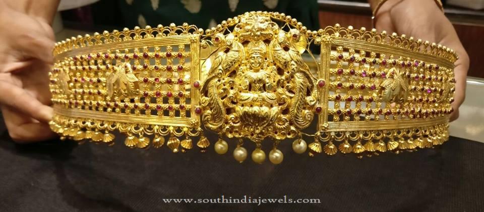 265 Grams Gold Massive Laskhmi Vadanm - South India Jewels