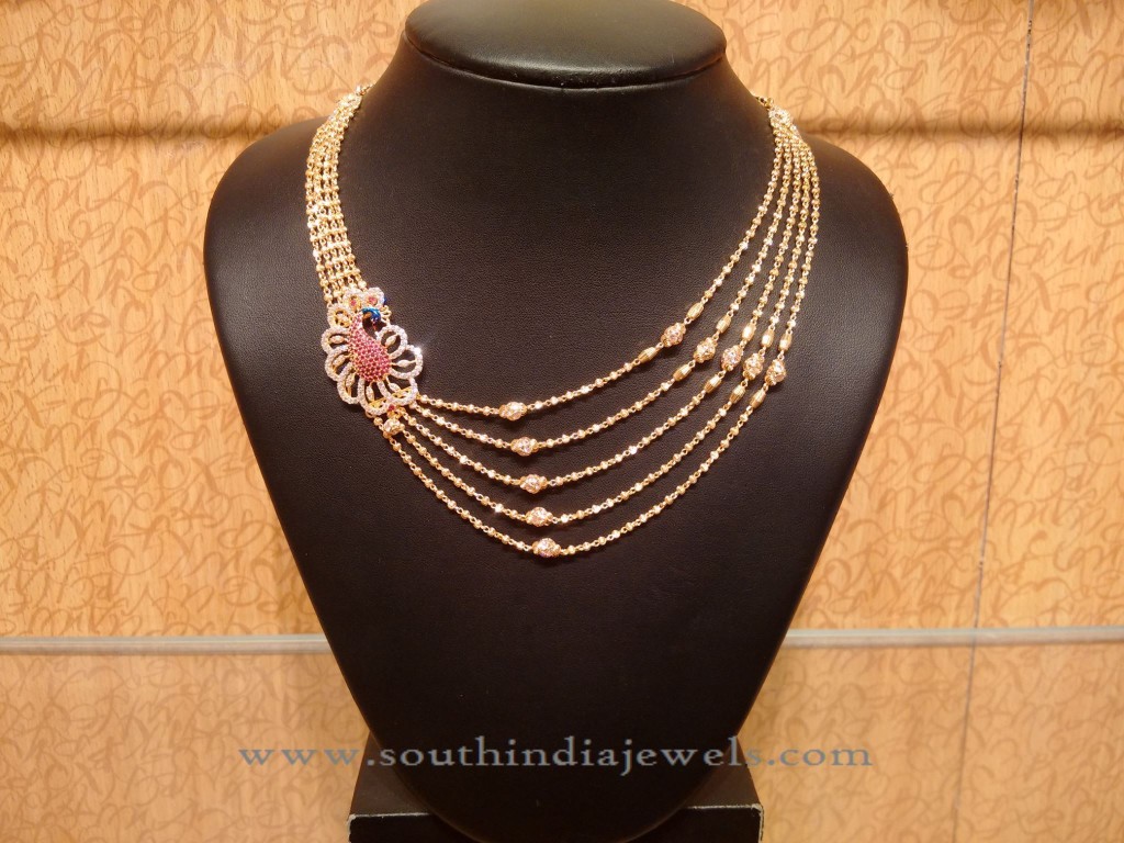 Light Weight Multilayer Gold Necklace