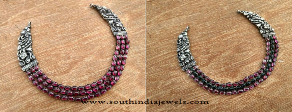 Silver Jewellery Nakshi Necklace 