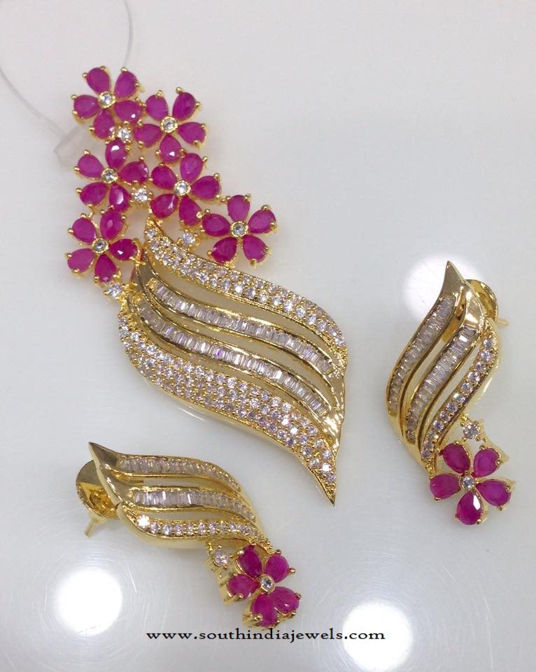 Gold Plated AD Pendant Sets Online
