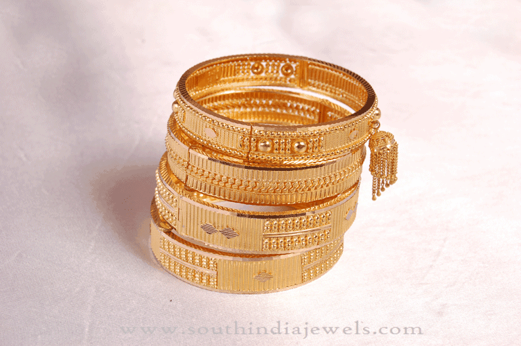 Gold Bangle Designs in India 