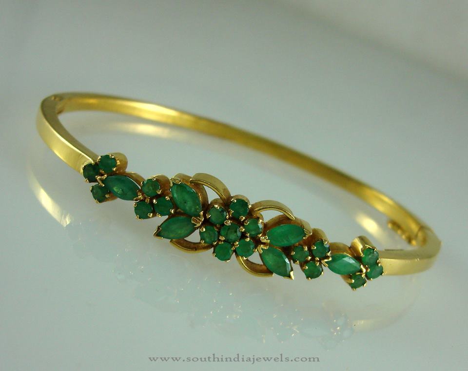 Gold Emerald Bracelet Design
