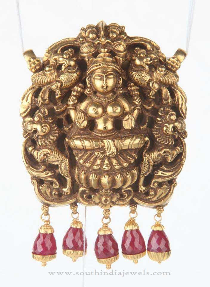 Gold Temple Pendant for Chains